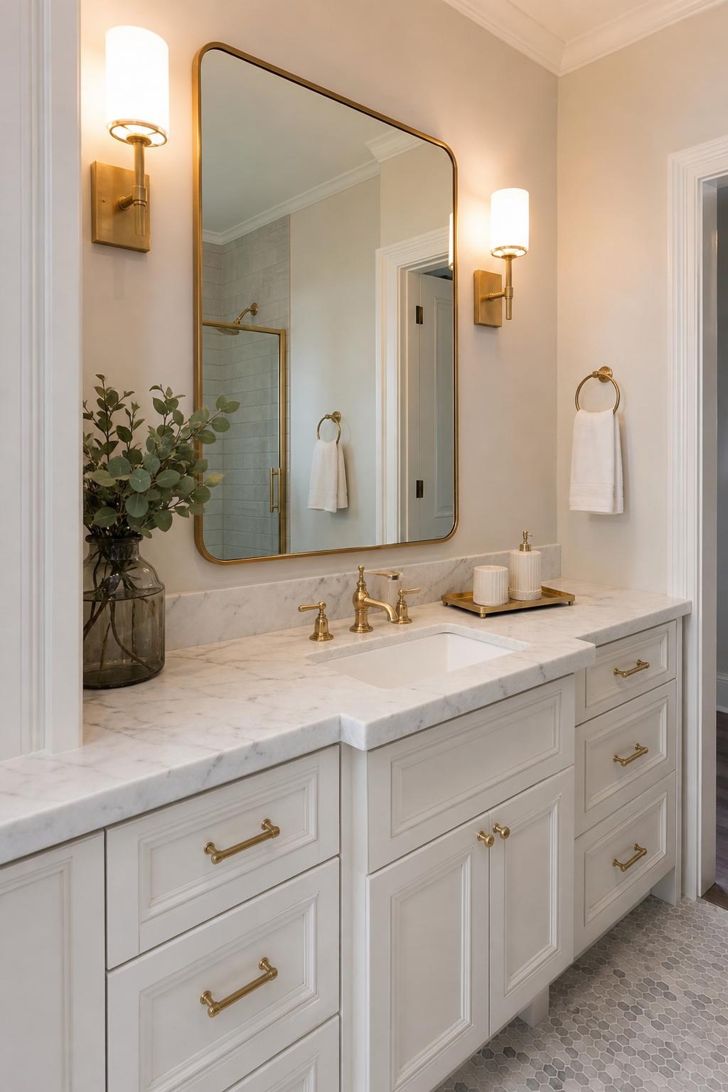 Marble & Brass detail 2